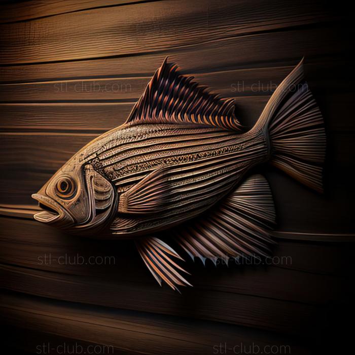 3D model st Striped   tailed dianema fish (STL)